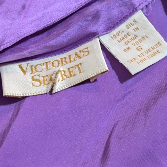 Victoria’s Secret Gold Label Lilac 100% Silk Nightgown – Size Small - Picture 6 of 9